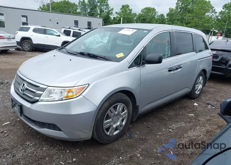 2011 Honda Odyssey Lx из США, поврежденный, VIN 5FNRL5H25BB040287